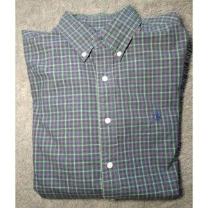 Vintage Polo Ralph Lauren Plaid Button Down Men's 16 1/2 Classic Fit Shirt